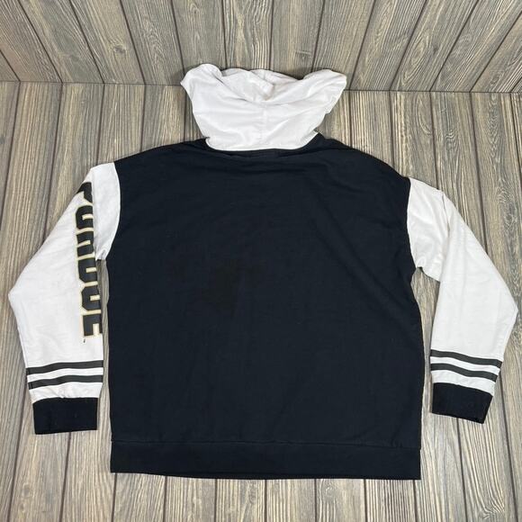 Purdue Boilermakers Women Pullover Hooded Sweatshirt Sz L Rhinestone Large Logo - Picture 5 of 8